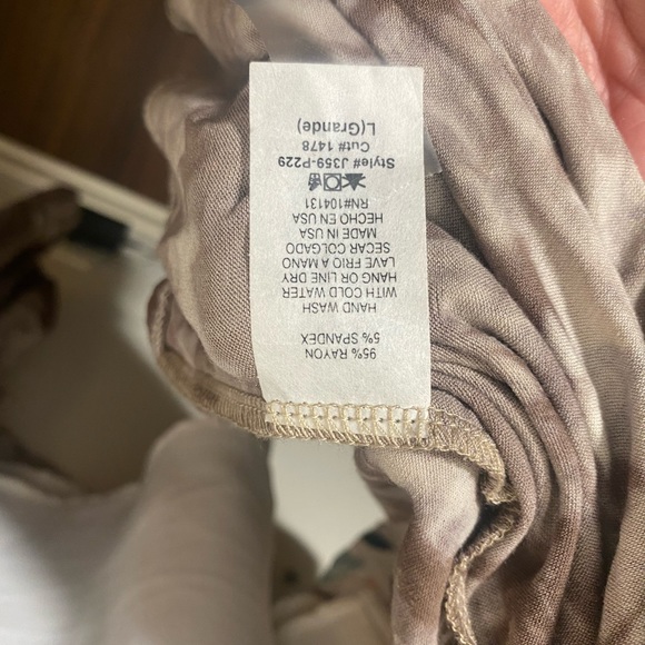 Size L brown and cream tie dye wrap sweater - Picture 10 of 14